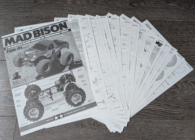 Tamiya 1/10 Mad Bison Bausatz Bedienungsanleitung (TGM-01) 44025 1054179 TGM01