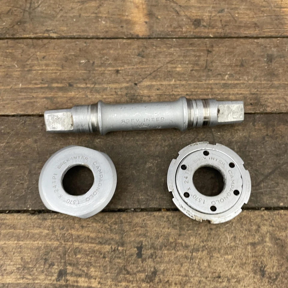 Soporte inferior Campagnolo vintage 68-SS-120 BSA 1.370 24TPI rifle inglés Foto 4 de 4