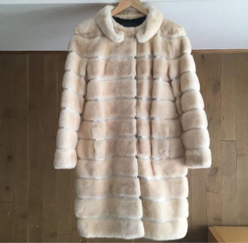 Cappotto Lungo Visone FENDI Taglia 40 Ottime Condizioni Made in Italy