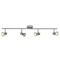 Brilliant Sanny LED Spotrohr Decken Spot Strahler Leuchte Schwenkbar 4-Flg GU10