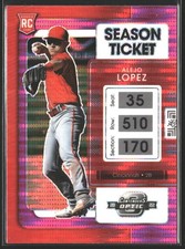 2022 Panini Chronicles #14 Alejo Lopez Contenders Optic Pink Pulsar