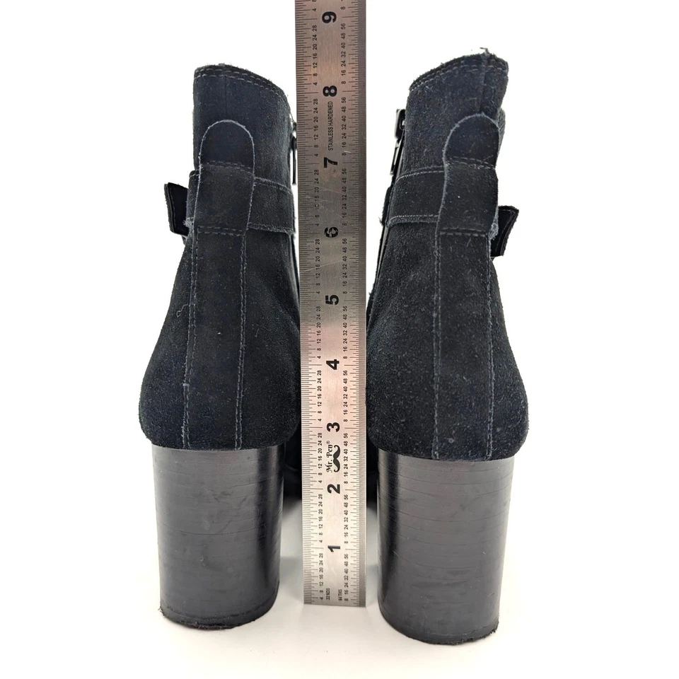 Botín impermeable Blondo Tamzin punta almendra para mujer gamuza negra talla US9,5 M EU40 Foto 4 de 4