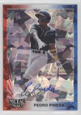 2021 Leaf Metal Draft 1990 Red White & Blue Crystals 3/4 Pedro Pineda Auto 4z8