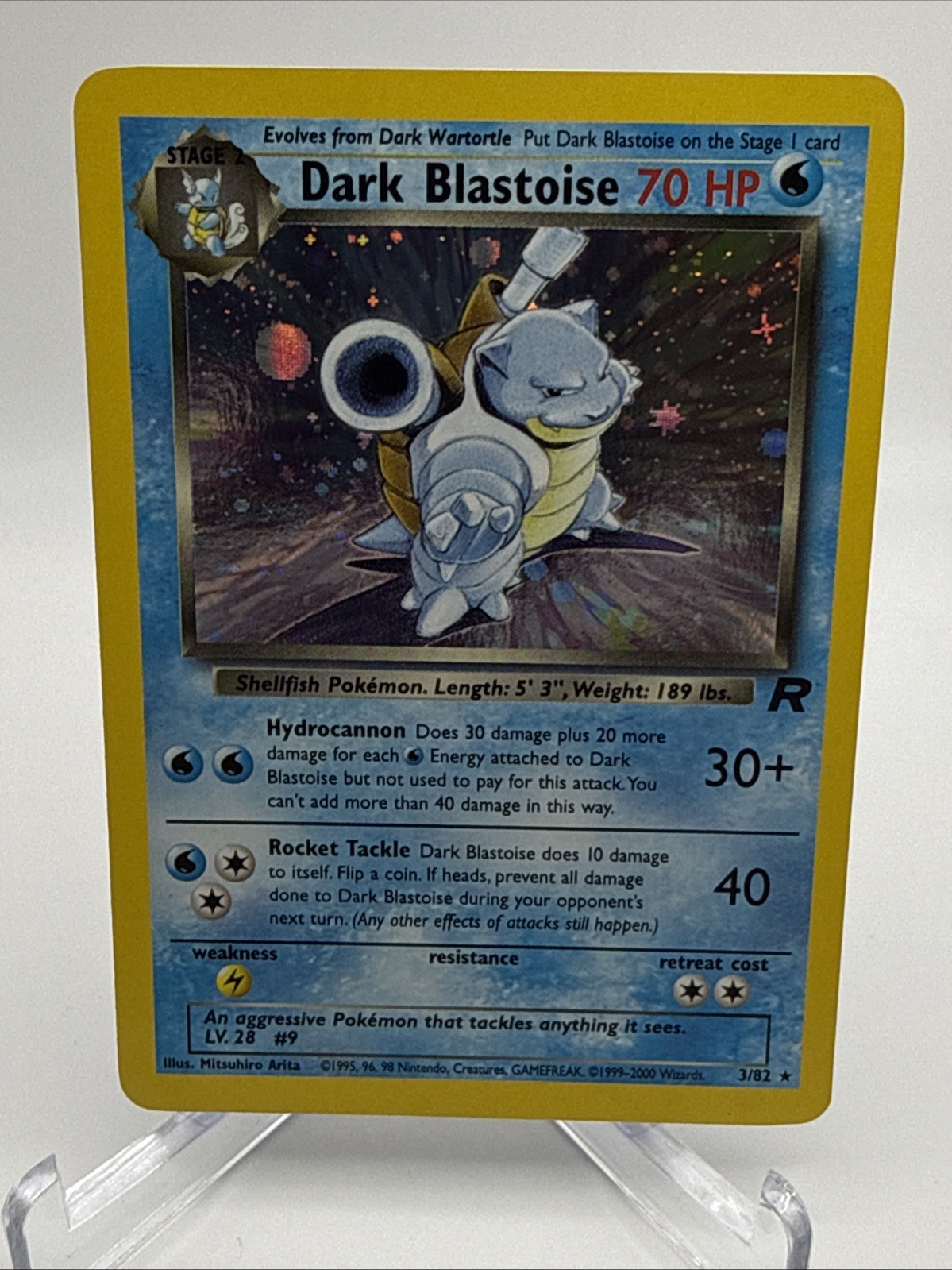 Dark Blastoise 3/82 Holo Pokemon Team Rocket NM