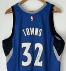 Karl-Anthony Towns Signed Timberwolves XL Mitchell & Ness NBA Rookie Jersey BAS