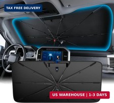 Car Windshield Sun Shade Umbrella, A5 53.1 33.5 in