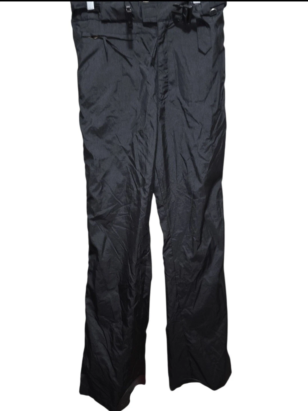 Sunice Black Snow Pants Waterproof Rain Golf Ski Soft Shell Sz S 30" Long Nylon