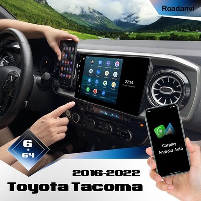 Roadanvi Car Radio for Toyota Tacoma 2016-2022 Stereo 4G LTE GPS 5G WiFi CarPlay