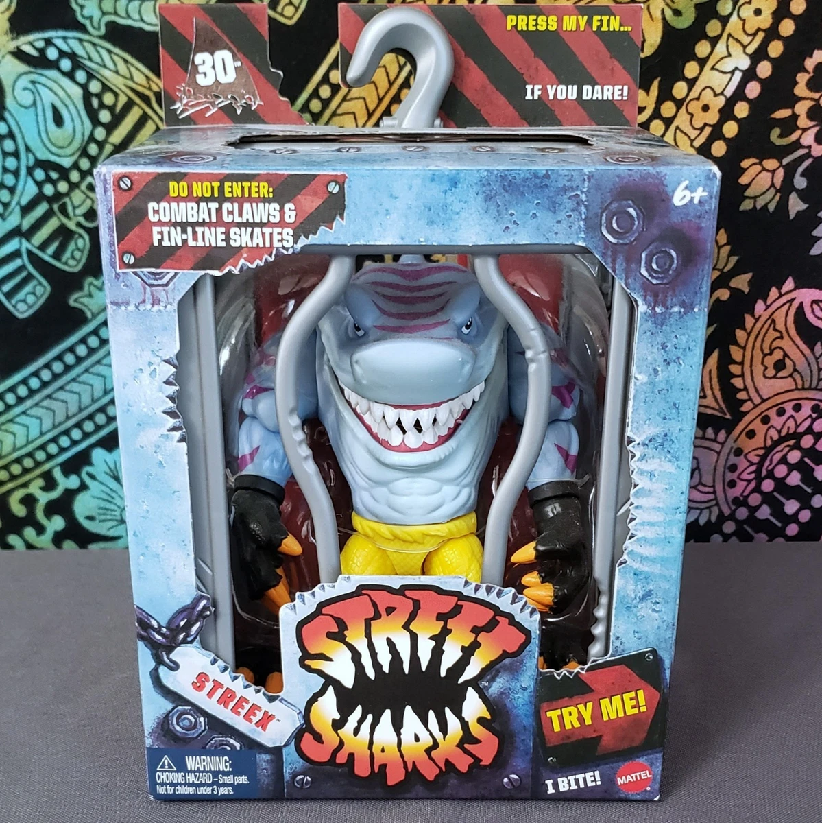 Mattel Street Sharks Cartoon & TV Character Action Figures for