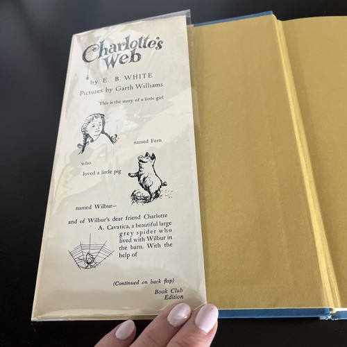 Charlotte's Web by E.B. White Book Club Edition 1952 - Picture 2 of 5