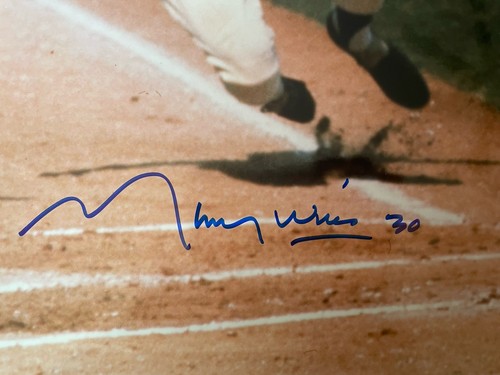 Maury Wills Dodgers Signed Autographed 16x20 In Person Tidewater Sports COA - Picture 3 of 3