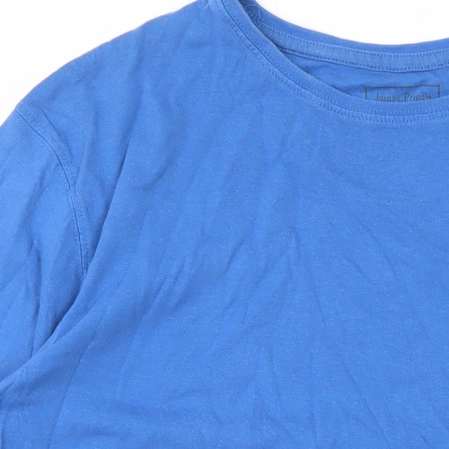 James Pringle Men's Blue Cotton T-Shirt Medium - Picture 5 of 12
