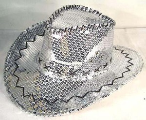 silver cowboy hat