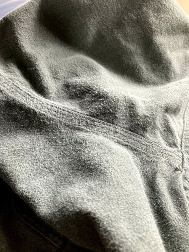 De colección. Camisa Woolrich Para Hombre XL Color Verde Salvia Gamuza Manga Larga Gruesa Hecha en EE. UU. - Imagen 10 de 10