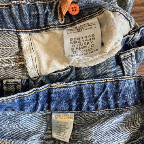 Boys Size 8 Husky Denim Jeans Clothing Lot Gymboree Lee - Picture 2 of 17