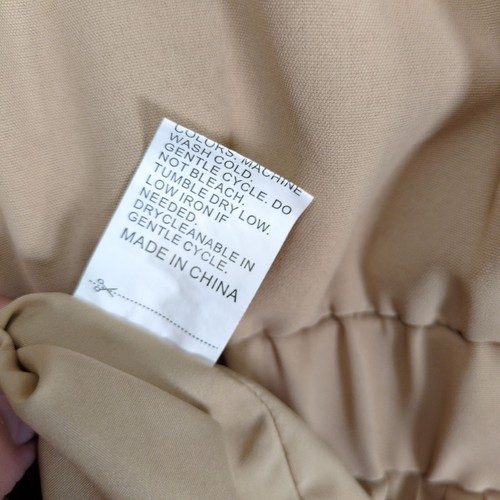 Pretty Garden Women's XL Beige Pleated Wrap Maxi Dress Short Puff Sleeves V-Neck - Bild 7 von 7