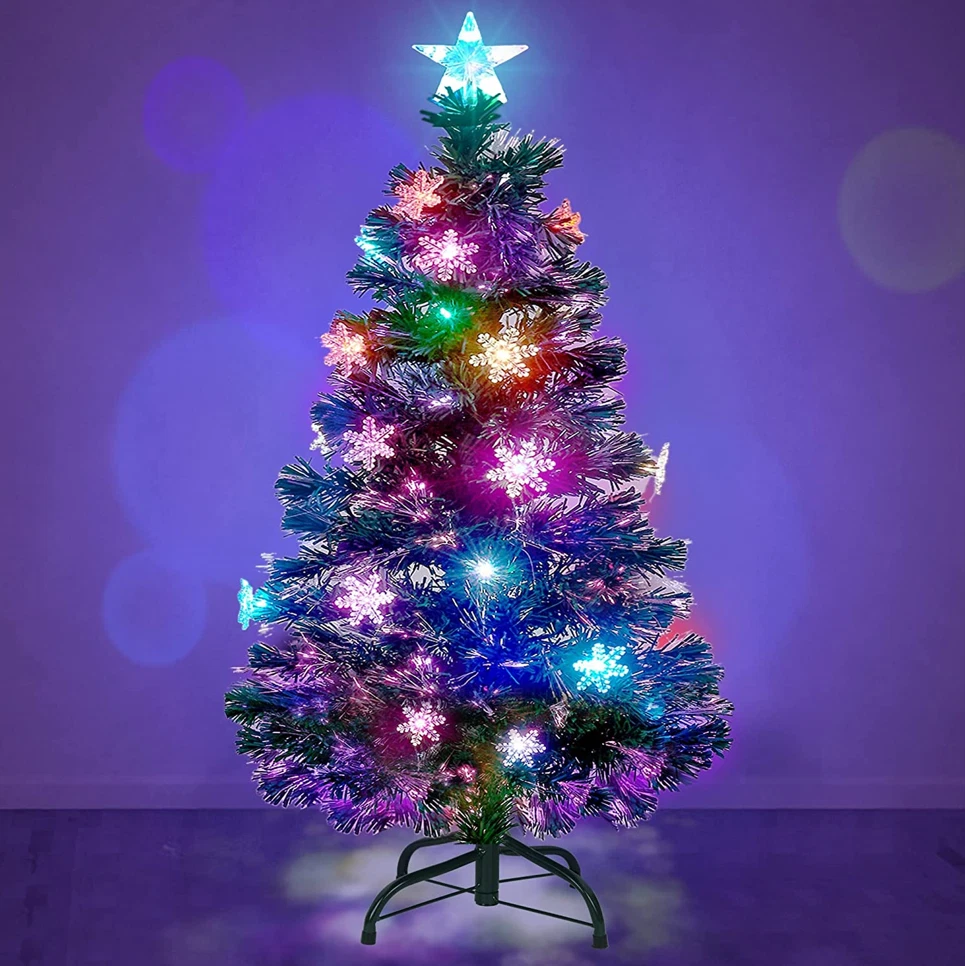 5 ft pre lit multicolor christmas tree deals