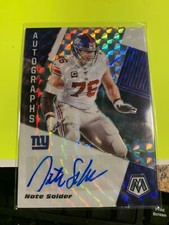 2020 PANINI MOSAIC PRIZM NATE SOLDER AUTOGRAPHS ~ #AM12 GIANTS 