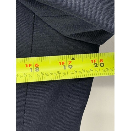 Talbots Blazer Suit Jacket Silk Wool Women Size 12 Blue Button Up Long Sleeve - Picture 7 of 8