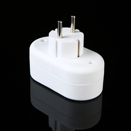 European Type Conversion Plug 2 Way EU Standard Power Adapter Socket Dual Socket - Afbeelding 7 van 9
