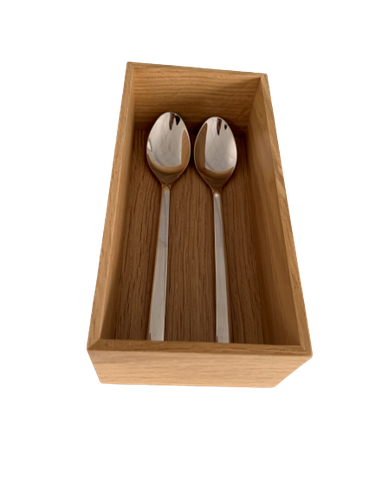 Holzschale Schubladen Einsatz Besteck Aufbewahrungsbox Schreibtisch Organizer  - Bild 8 von 9