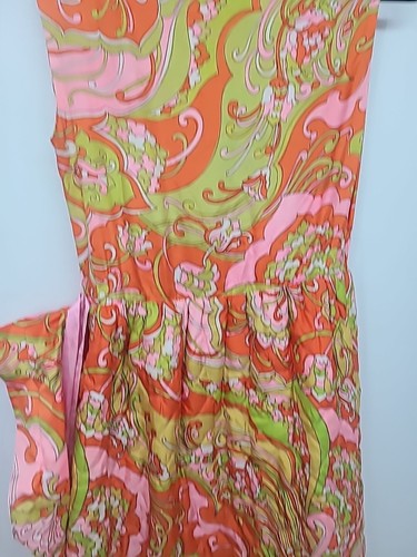 Vintage 1960s Kayser Dressing Gown Robe, Quilted Maxi, Med. Retro Dress - Picture 15 of 24