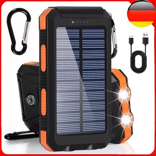 26800mAh Solar Power Bank Tragbare Akku Ladegerät Zusatzakku LED Für Handys - Bild 20 von 20
