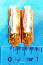 2 - Candle Wall Decorations - MINI DOLL HOUSE ACCESSORIES