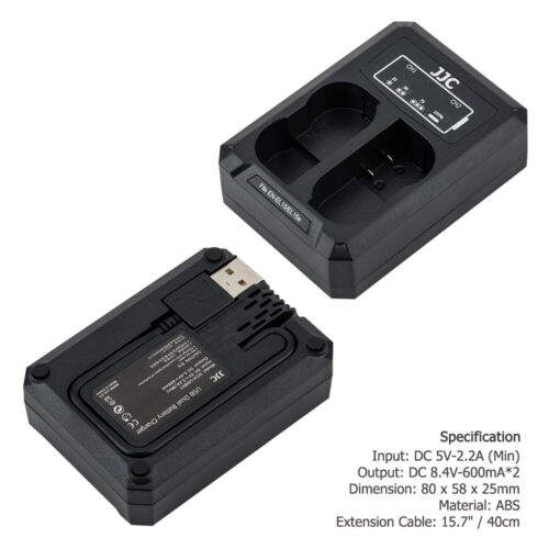 Cargador de batería doble compatible con EN-EL15a/b para Nikon Z f Z7 Z6 III D780 D850 D810 D750 - Imagen 7 de 12