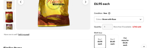 Hemani Henna Natural Hair Dye Mendi - Black, Brown, Burgandy Red - FREE DELIVERY - Picture 2 of 10