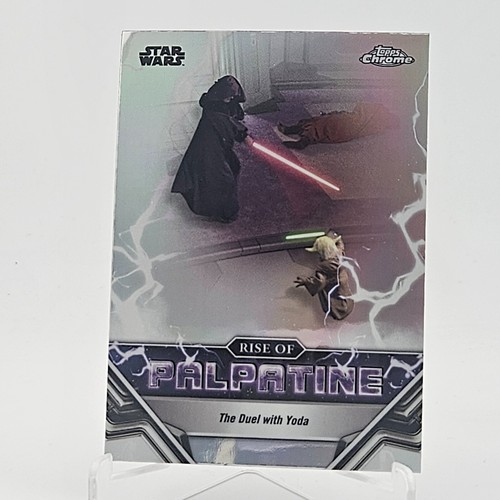 The Duel with Yoda [Mustafar Lava Refractor] #RP-11 Star Wars 2024 Topps Chrome The Rise of Palpatine card