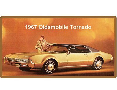 1967 Oldsmobile Tornado  Auto Refrigerator / Tool Box Magnet Gift Card Insert