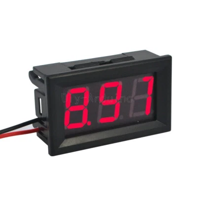 MARKENLOS 0.56" Red DC4.5-30V Voltmeter LED Panel Three Digital Display Volt Voltage Meter