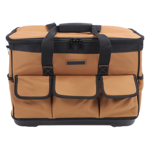 Hard Bottom Tool Bag 17 Pockets Storage For Electrician Construction Work Part - Picture 21 of 24