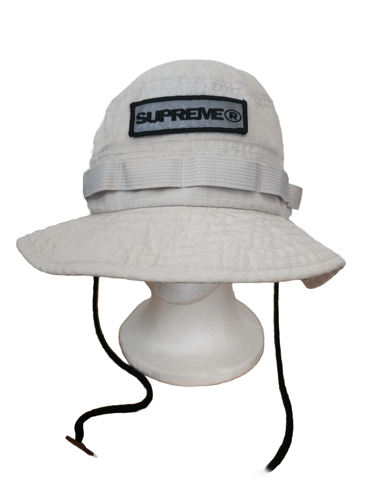 Supreme SS21 patch réfléchissant chapeau boonie beige taille M/l