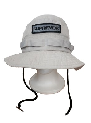Supreme SS21 Reflective Patch Boonie Hat Beige SZ M/L | eBay