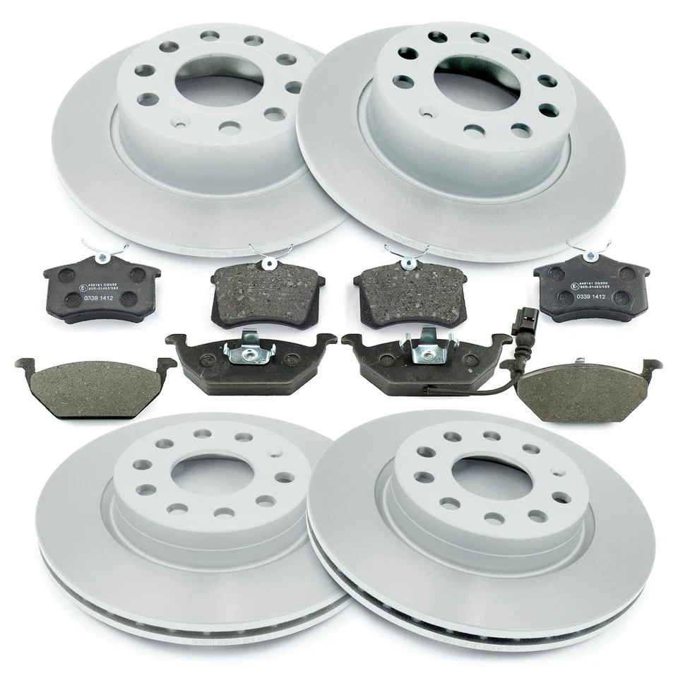 Bremsscheiben Bremsbeläge vorn hinten für Audi A3 8P Seat Altea Leon VW Golf 5 6 - Bild 2 von 2