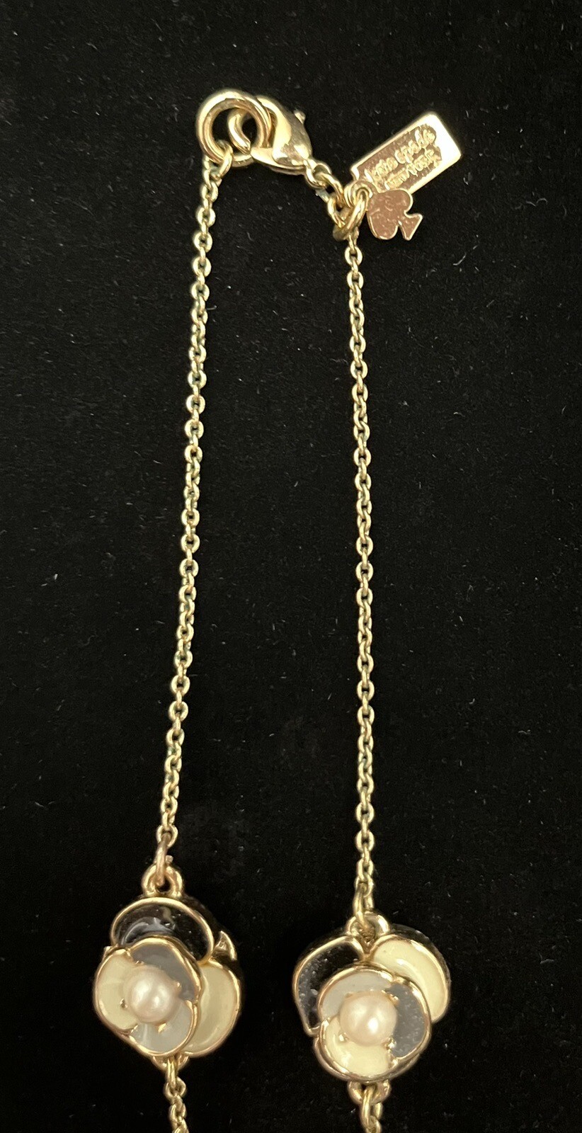 KATE SPADE NEW YORK JEWELRY LOT 2 Necklaces, 1 Bracelet & 1 Pair Of