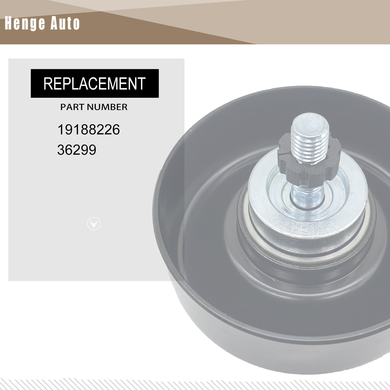 36299 Drive Belt Tensioner Idler Pulley Tensioner Pulley for GMC Sierra