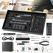 52 Piece Basic Home Repair Tool Set for Men Women Household Hardware Tool Kit