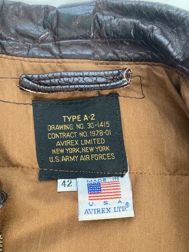 WWII A2 AVIREX FLYING TIGER FLIGHT BOMBER JACKET BLOOD CHIT SQUADRON PATCH 42 - Picture 3 of 10