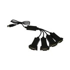 1.8m USB 2.0 to Quad Serial Adaptor Cable RS232 to DB9 9 Pin Converter Lead