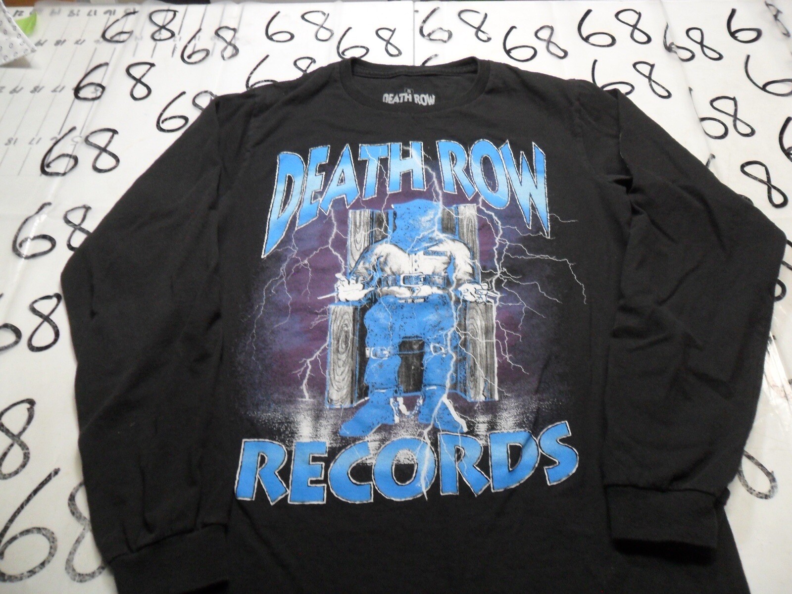 FILA Camicia manica lunga Small Death Row Tap Hip Hop Snoop Records