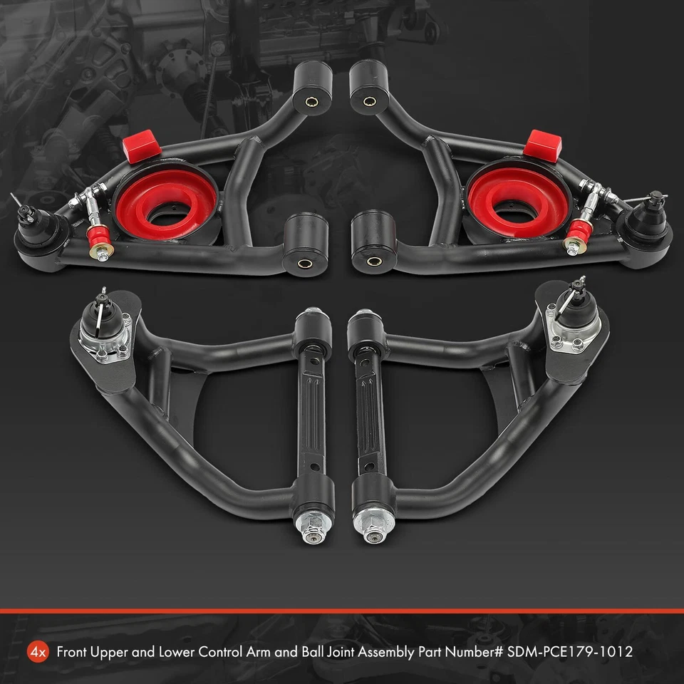 4 передних верхних и нижних трубчатых рычага управления для Chevy Malibu Monte Carlo Pontiac - Изображение 2 из 4