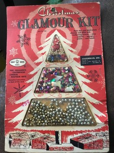 Download Vintage Christmas Craft Kit Sequins Beads Pearls Never Opened Frame It Ebay PSD Mockup Templates