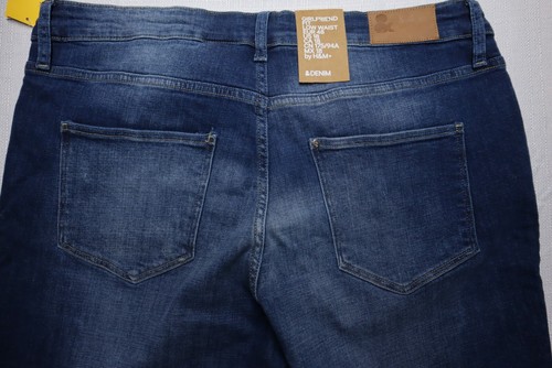 H&M Jeans Womens Size 18 High Rise Girlfriend Jean Medium Wash Blue Denim NWT - Picture 10 of 10