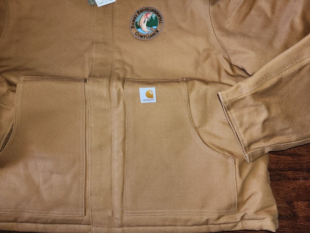 CARHARTT J002 ARTIC QUILTED LINED DUCK CANVAS WORKWEAR BROWN