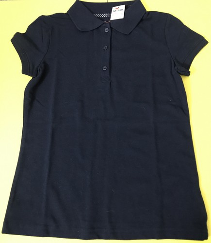 Cat And Jack Navy M7/8 Girls Uniform Polo Shirt Back To School Essential - Picture 3 of 4