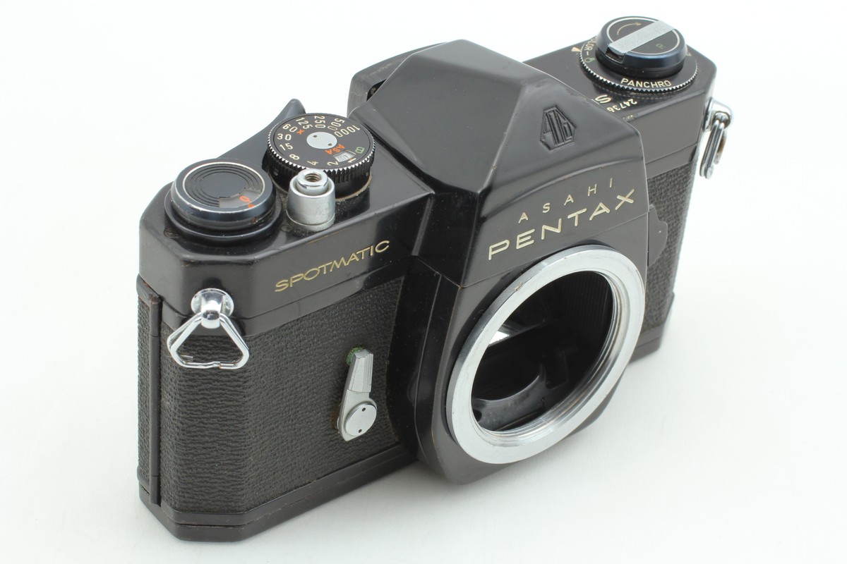 Exc】 Pentax SP Black Film Camera Body + SMC TAKUMAR 55mm f