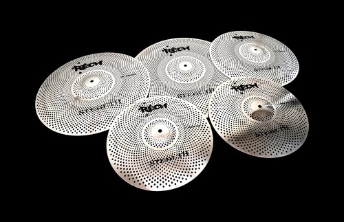 LOW VOLUME CYMBALS RECH STEALTH CYMBAL SET PACK + BAG + MESH DRUM HEADS 1 PLY - Picture 2 of 12